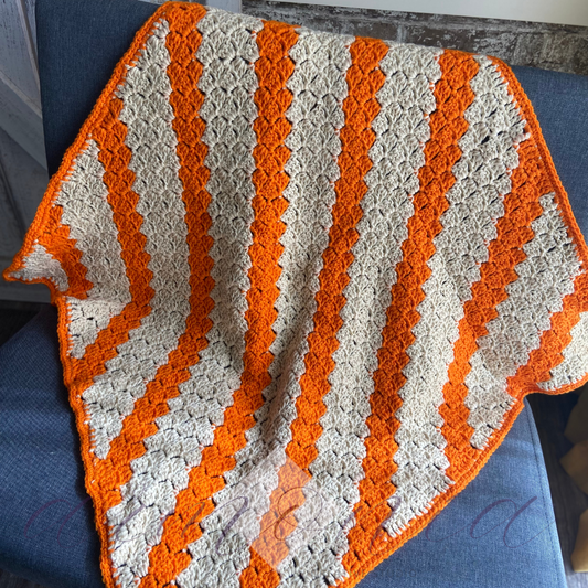 Orange/Cream Stripe